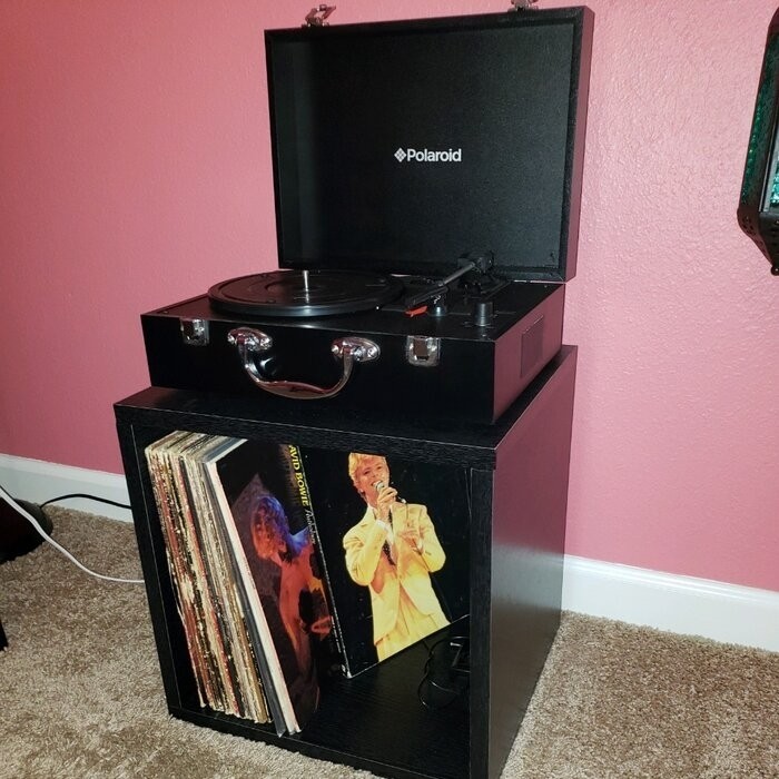 Bellwood Record Album Stackable Cube Multimedia Storage