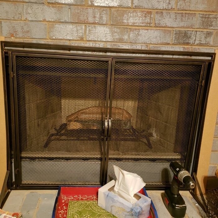 Beluga Iron Fireplace Screen