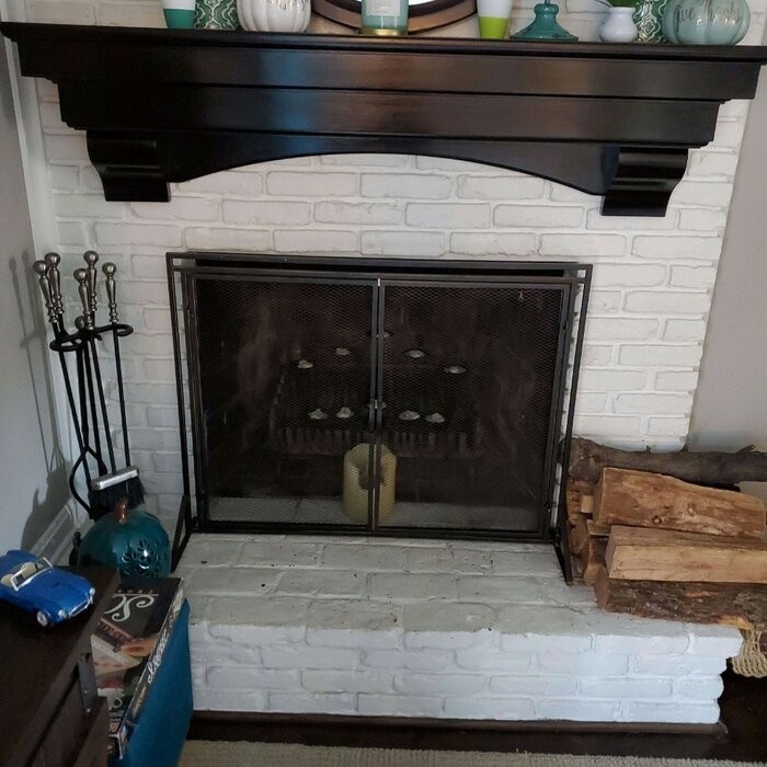 Beluga Iron Fireplace Screen
