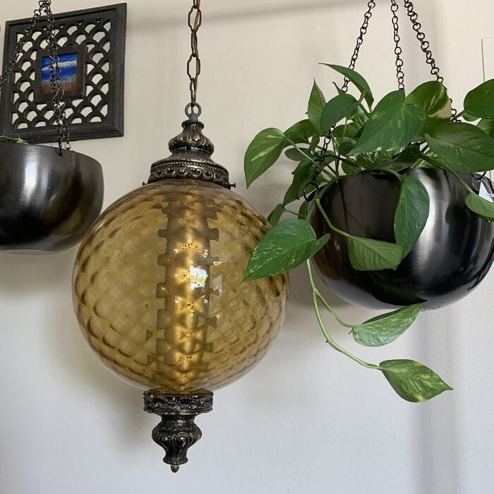 Benally 2 - Piece Iron Hanging Planter Set