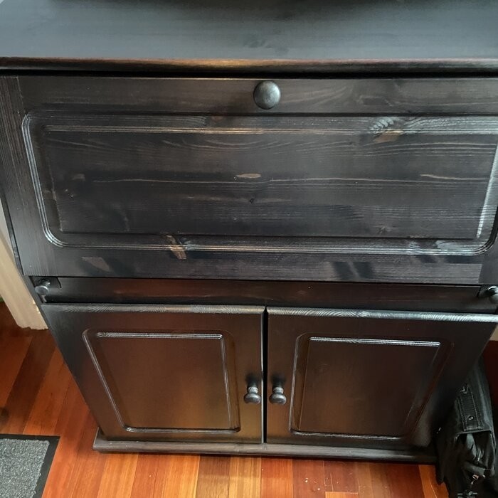 Benedetto Solid Wood Secretary Desk with Hutch