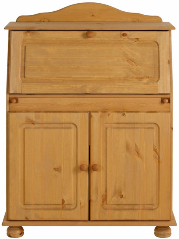 Benedetto Solid Wood Secretary Desk with Hutch