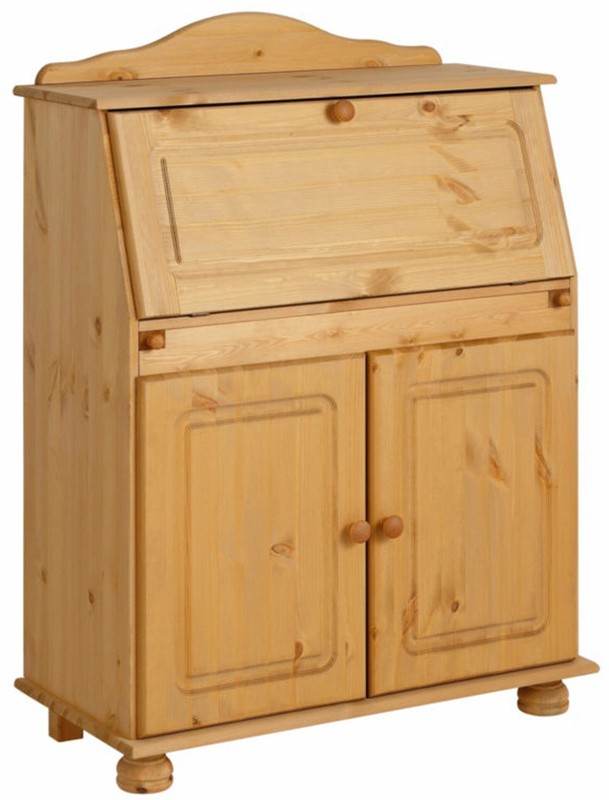 Benedetto Solid Wood Secretary Desk with Hutch