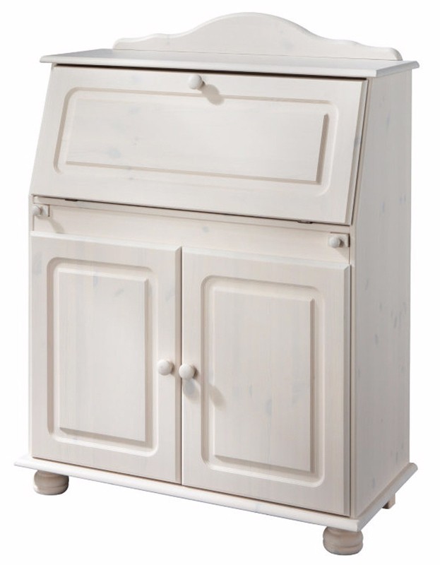 Benedetto Solid Wood Secretary Desk with Hutch