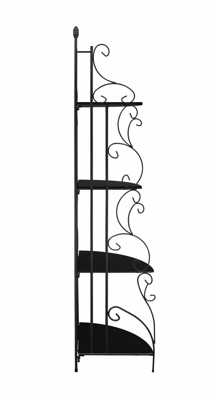 Benson 73.5'' H x 23.25'' W Metal Corner Bookcase