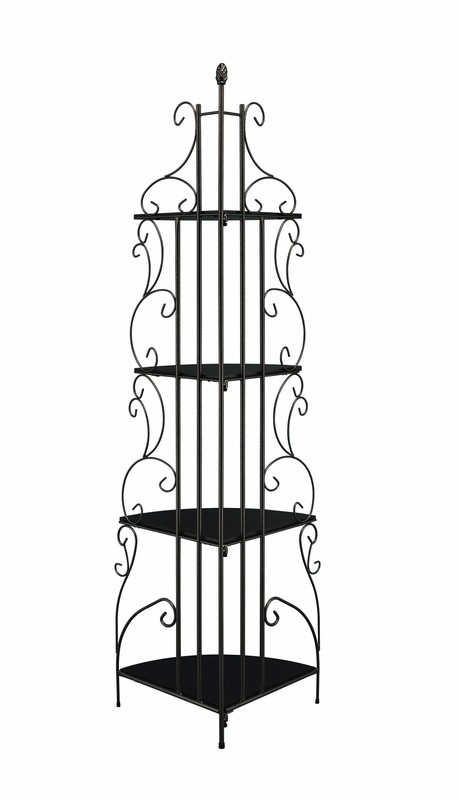 Benson 73.5'' H x 23.25'' W Metal Corner Bookcase