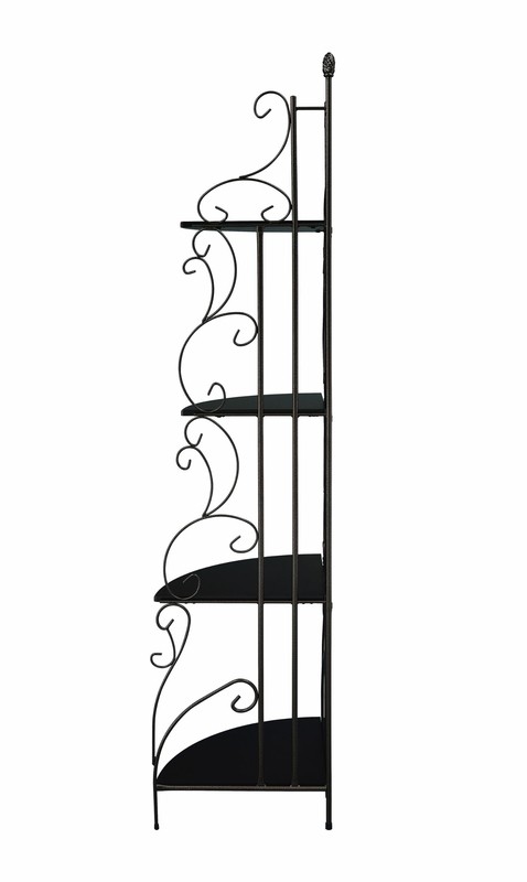 Benson 73.5'' H x 23.25'' W Metal Corner Bookcase