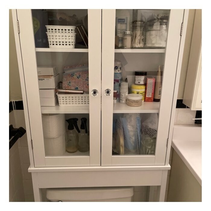 Bielecki 26'' W x 65'' H x 9'' D Linen Cabinet