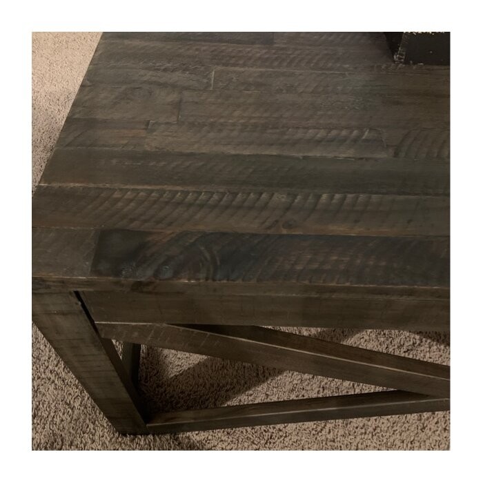 Billingsley Solid Wood Cross Legs Coffee Table