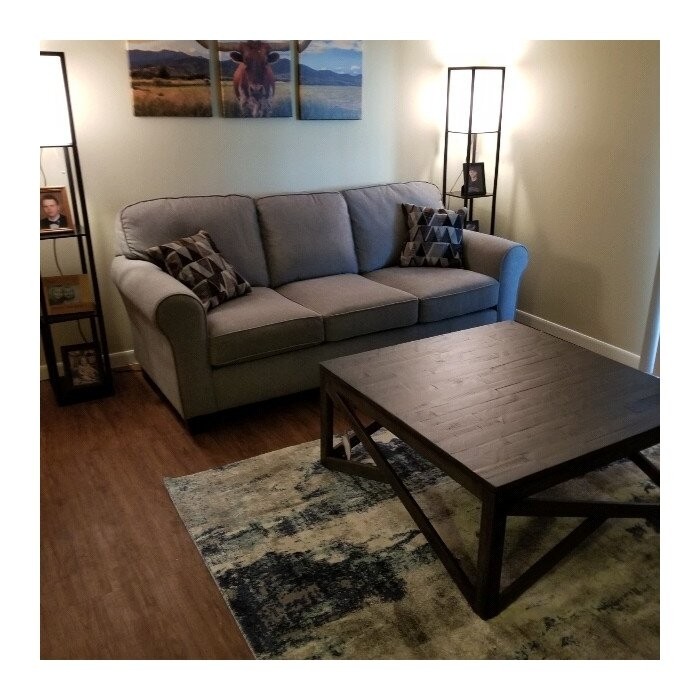 Billingsley Solid Wood Cross Legs Coffee Table
