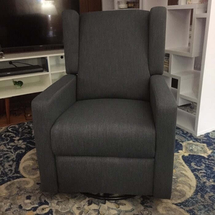 Bines 28.5'' Wide Manual Swivel Club Recliner