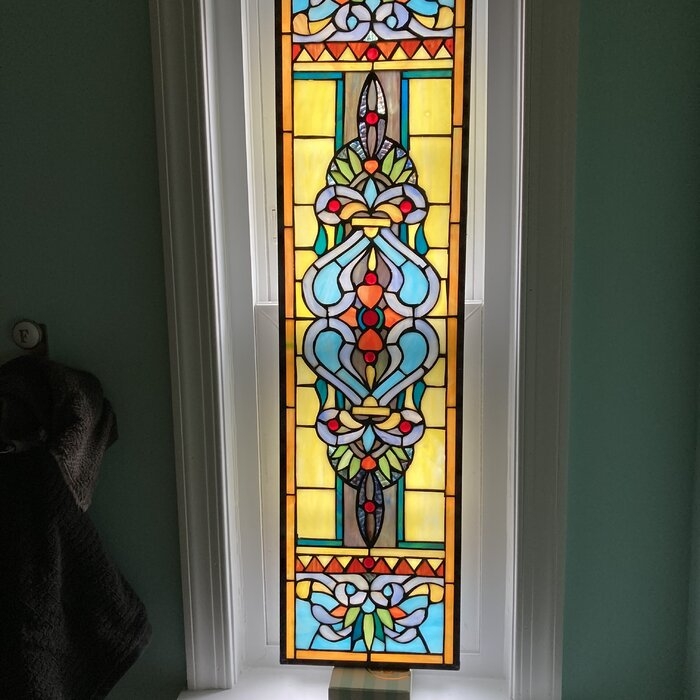 Narrow Stained Glass Panel Foter Blackstone Hall Stained Window Panel 15