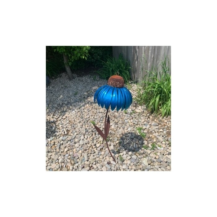 Blueberry Pie Coneflower Decorative Bird Feeder