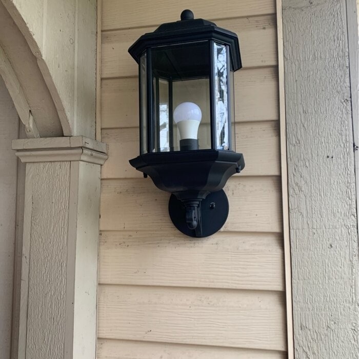 Brookland 19.25'' H Beveled Glass Outdoor Wall Lantern