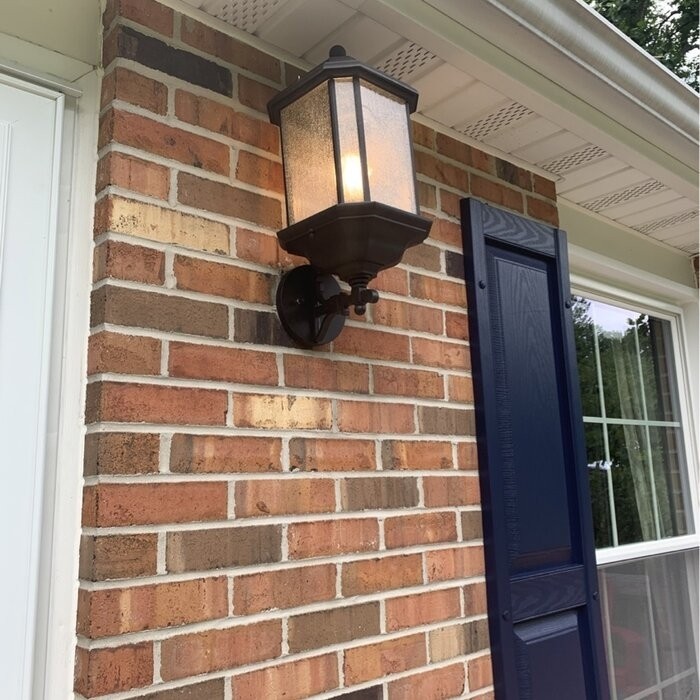 Brookland 19.25'' H Beveled Glass Outdoor Wall Lantern