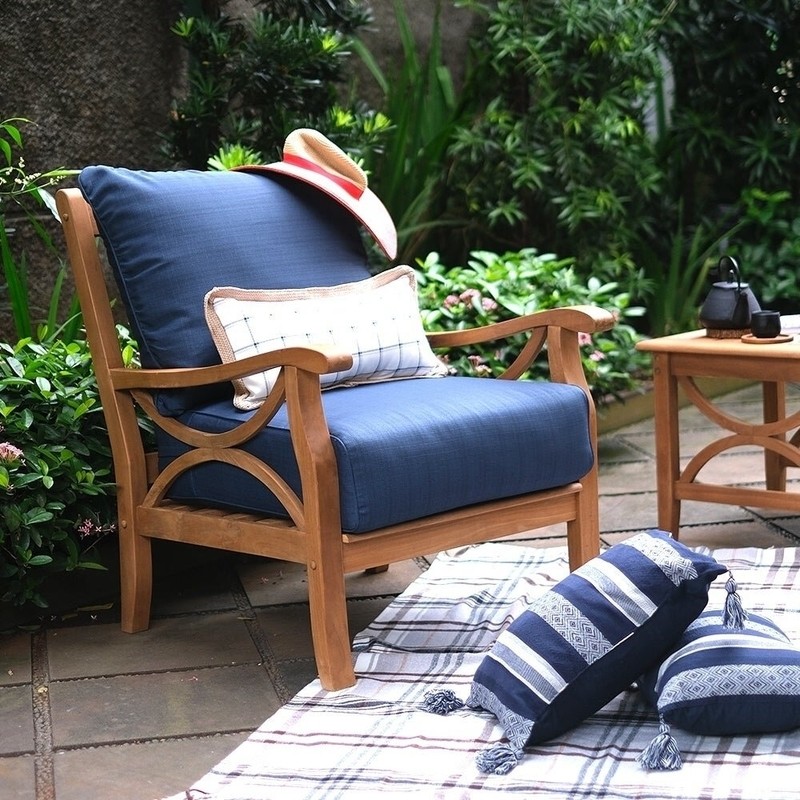 Brunswick Teak Patio Chair with Cushions