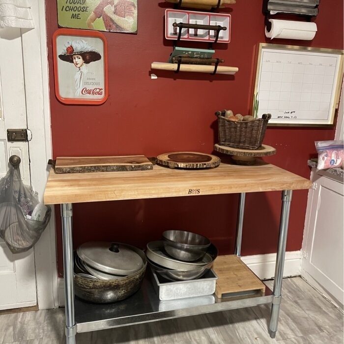 Butcher Block Top Workbench