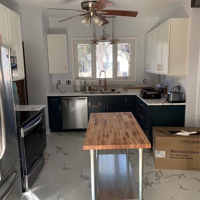 Butcher Block Top Workbench