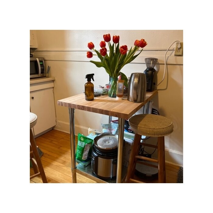 Butcher Block Top Workbench