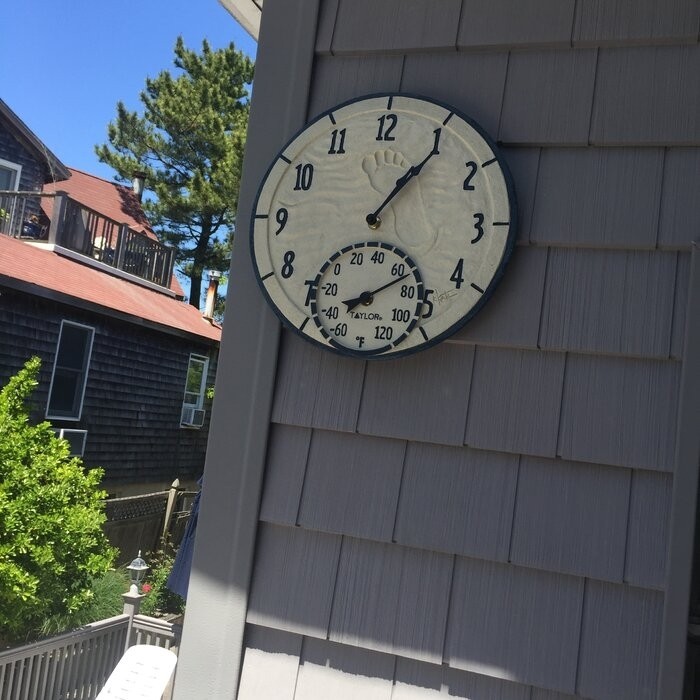 By the Sea Clock and Thermometer