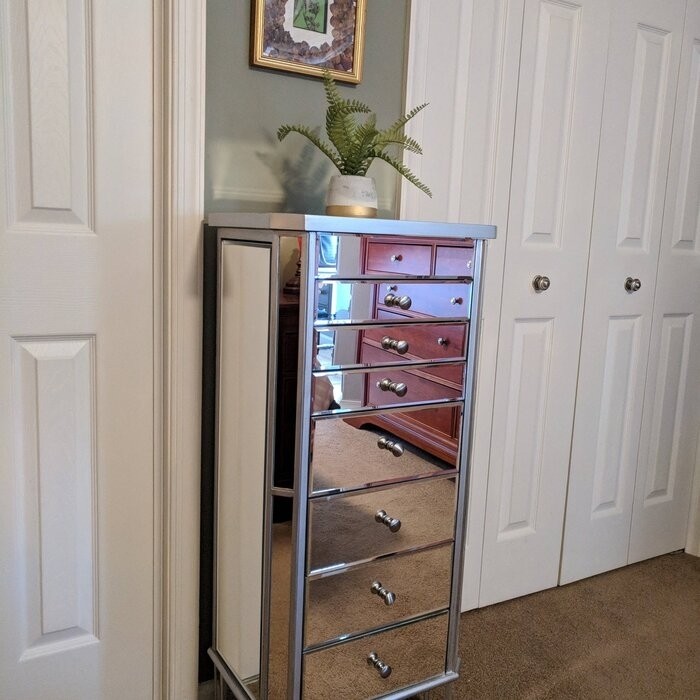 Caila 18'' Wide Jewelry Armoire with Mirror