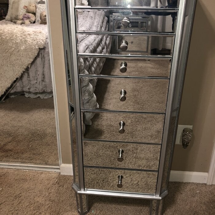 Caila 18'' Wide Jewelry Armoire with Mirror