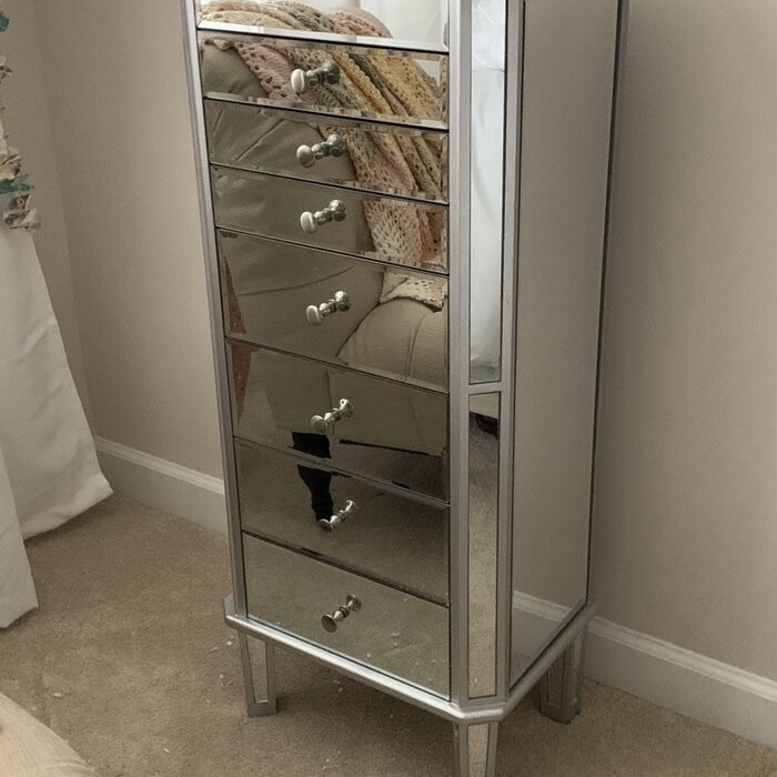 Caila 18'' Wide Jewelry Armoire with Mirror