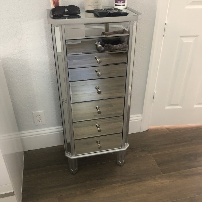 Caila 18'' Wide Jewelry Armoire with Mirror