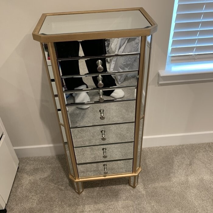 Caila 18'' Wide Jewelry Armoire with Mirror
