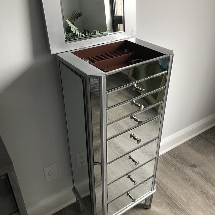 Caila 18'' Wide Jewelry Armoire with Mirror