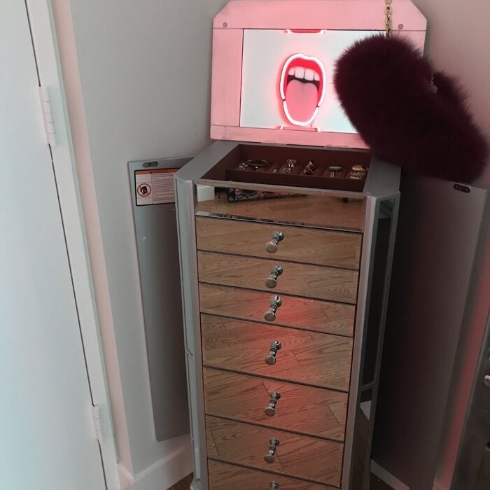 Caila 18'' Wide Jewelry Armoire with Mirror