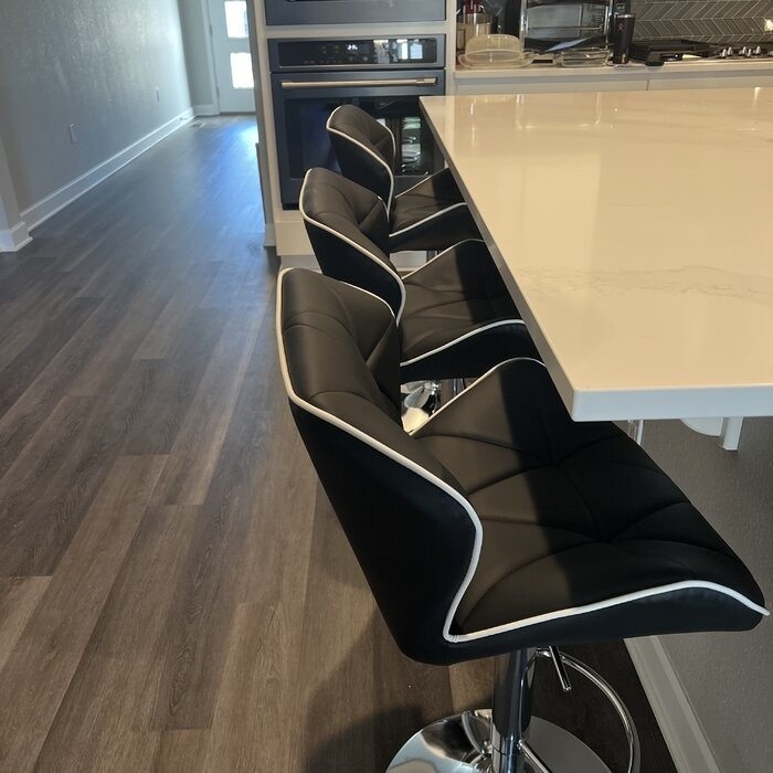 Capodanno Swivel Adjustable Height Bar Stool