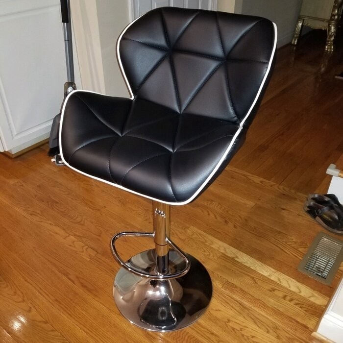 Capodanno Swivel Adjustable Height Bar Stool