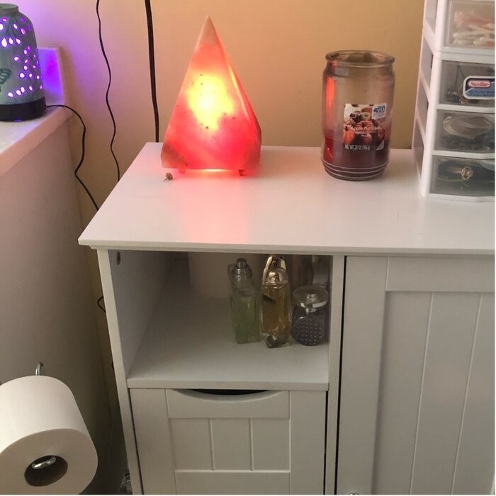 Caril 22.05'' W x 32.1'' H x 13.39'' D Free-Standing Bathroom Cabinet
