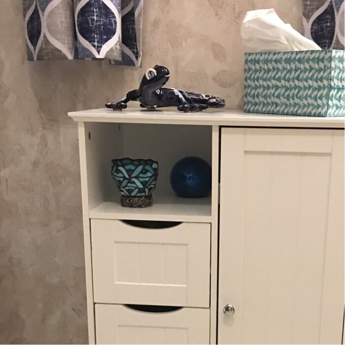 Caril 22.05'' W x 32.1'' H x 13.39'' D Free-Standing Bathroom Cabinet