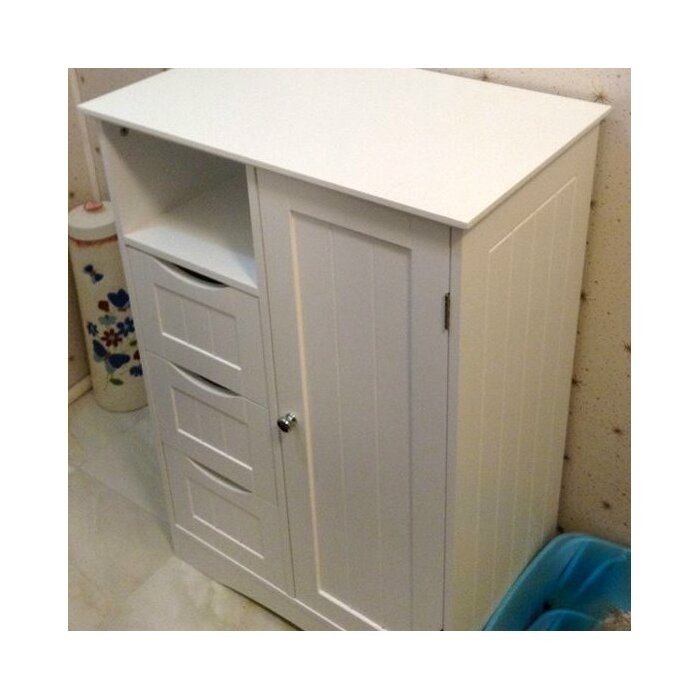 Caril 22.05'' W x 32.1'' H x 13.39'' D Free-Standing Bathroom Cabinet
