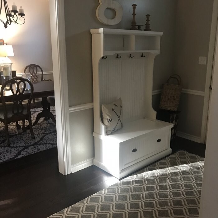 Carmel 40'' Wide Hall Tree with Bench and Shoe Storage