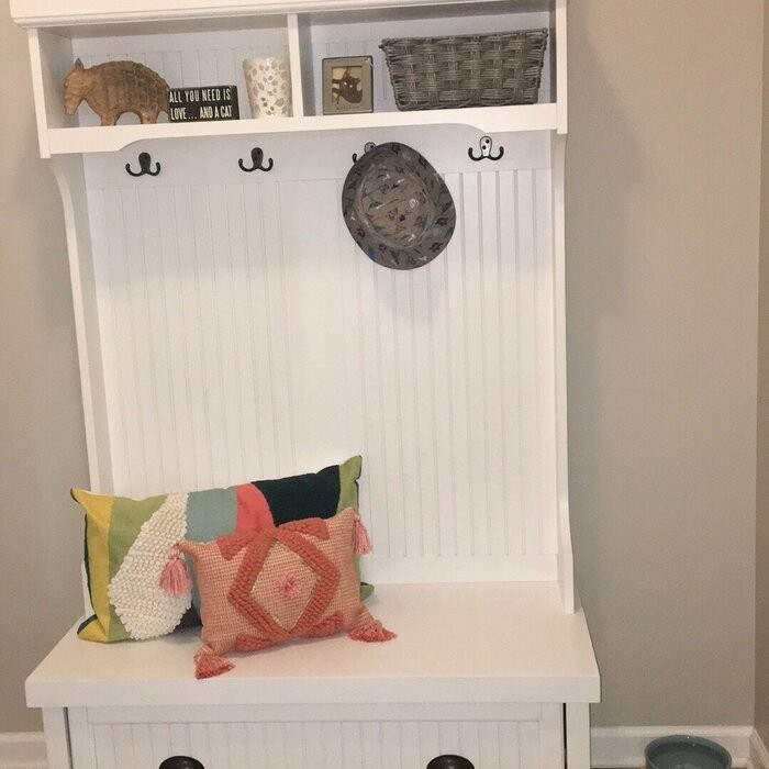 Carmel 40'' Wide Hall Tree with Bench and Shoe Storage