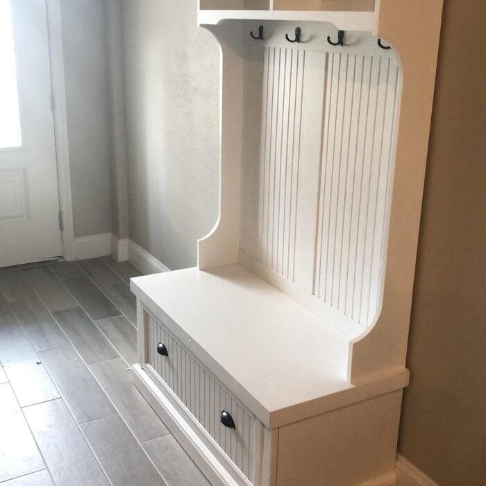 Carmel 40'' Wide Hall Tree with Bench and Shoe Storage