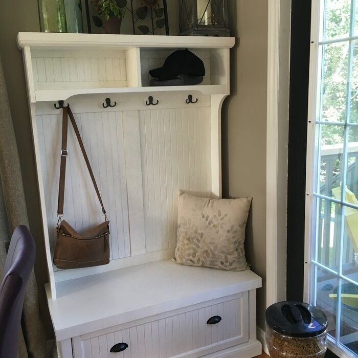 Carmel 40'' Wide Hall Tree with Bench and Shoe Storage