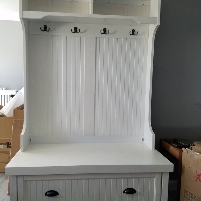 Carmel 40'' Wide Hall Tree with Bench and Shoe Storage
