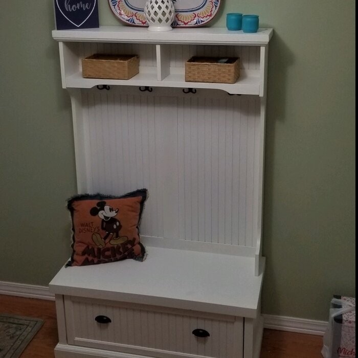 Carmel 40'' Wide Hall Tree with Bench and Shoe Storage