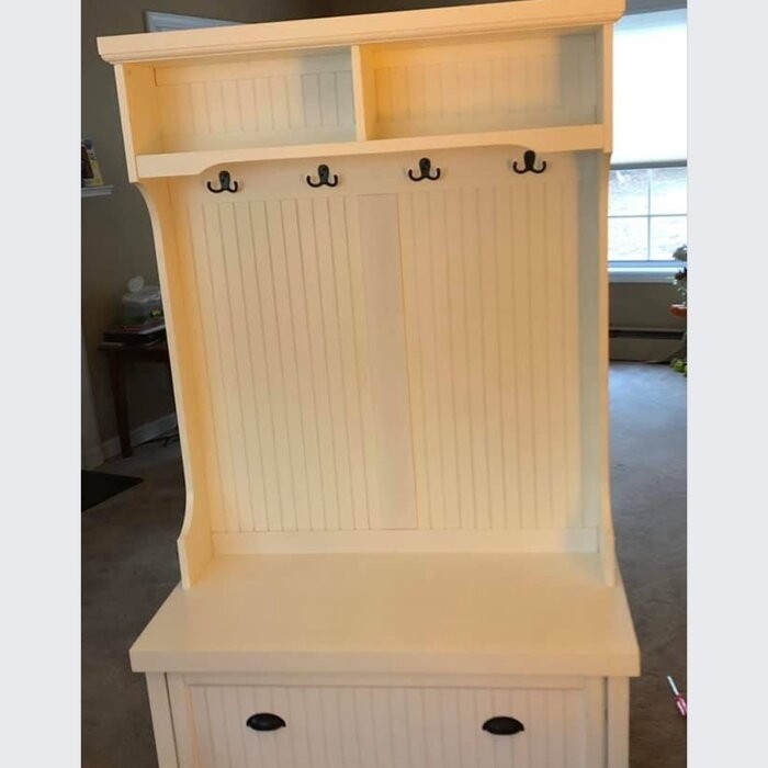 Carmel 40'' Wide Hall Tree with Bench and Shoe Storage