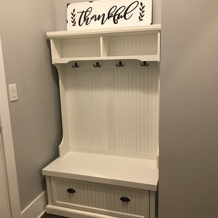 Carmel 40'' Wide Hall Tree with Bench and Shoe Storage