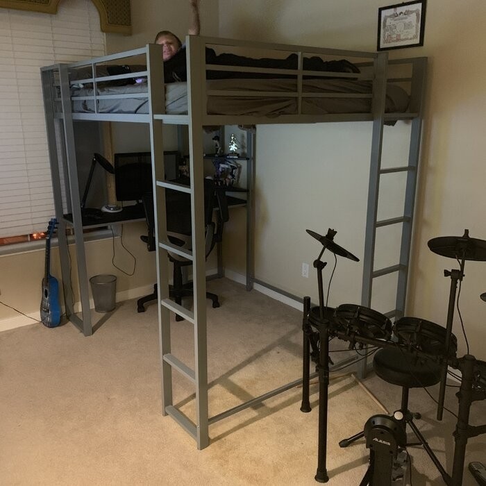 Cato Loft Bed with Bookcase by Mack & Milo™