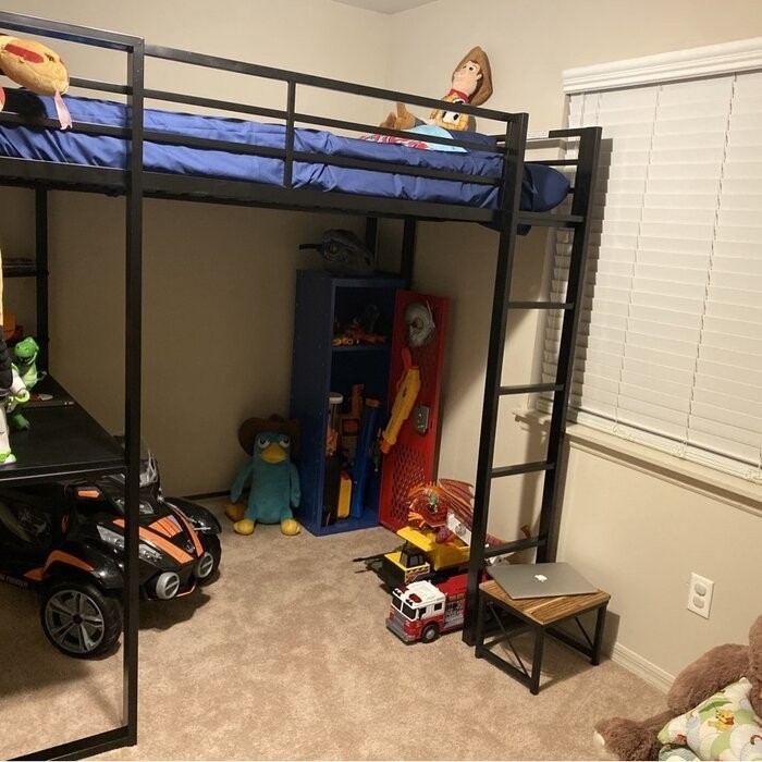Cato Loft Bed with Bookcase by Mack & Milo™