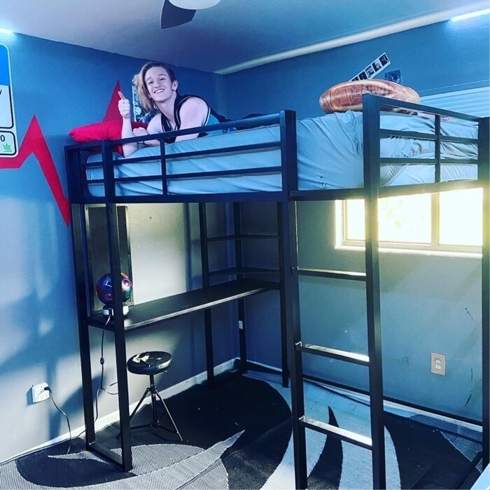 Cato Loft Bed with Bookcase by Mack & Milo™