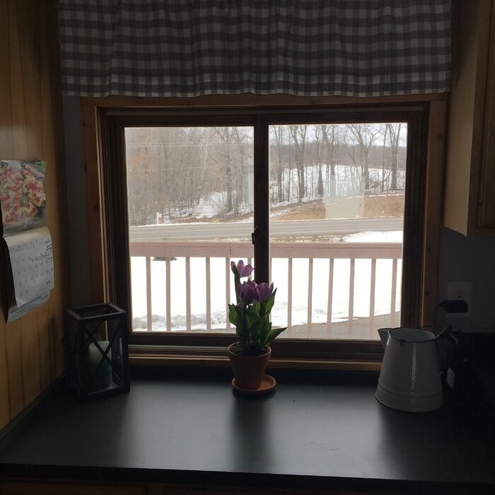 Caulder Checkered Cotton Tailored Window Valance