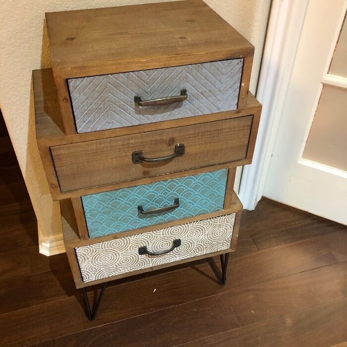 Cayden 33.27'' Tall 4 - Drawer Accent Chest
