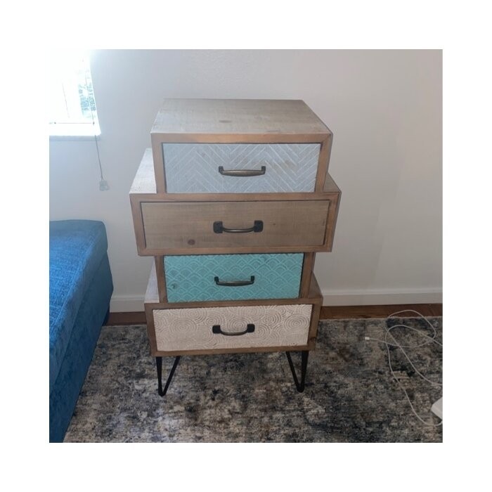 Cayden 33.27'' Tall 4 - Drawer Accent Chest
